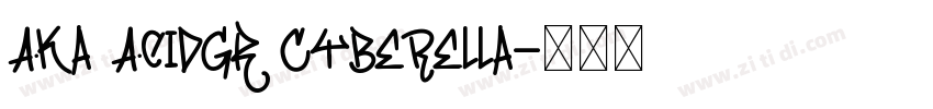 Aka AcidGR Cyberella字体转换